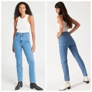 NWOT ROLLA'S 26 Normcore Ranch Dusters Super High Rise Slim Cigarette Leg Jeans